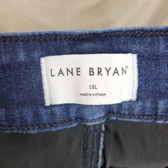 Lane Bryant Wide Leg Jeans Plus 18 Long High Rise Tighter Tummy Control Tall - Picture 5 of 8